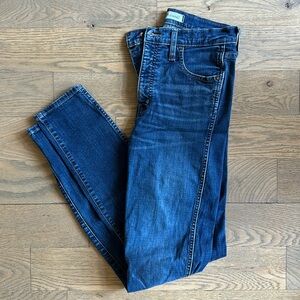 LIKE NEW Madewell 10” High Rise Skinny Jeans, Size 27 Tall